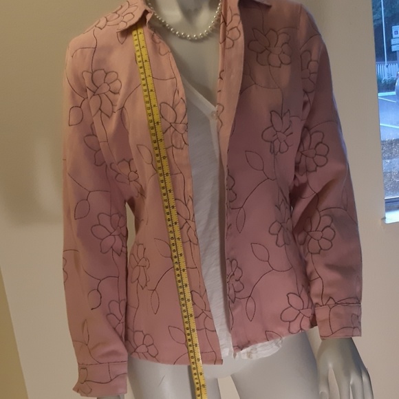 Sag Harbor Cardigan Blazer Top Size MP  ☆ - Picture 8 of 9